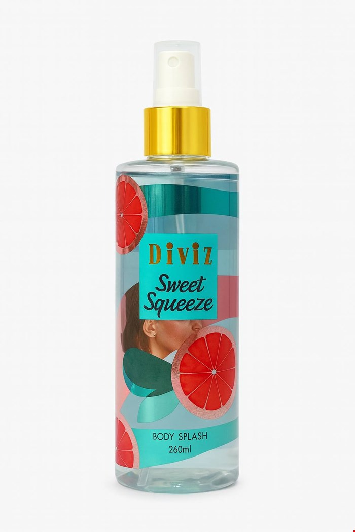 بادی اسپلش 280میل diviz طرح ویکتوریا سکرت رایحه sweet squeeze