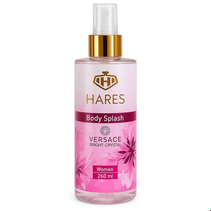 بادی اسپلش 260 میل hares رایحه versace crystal bright 